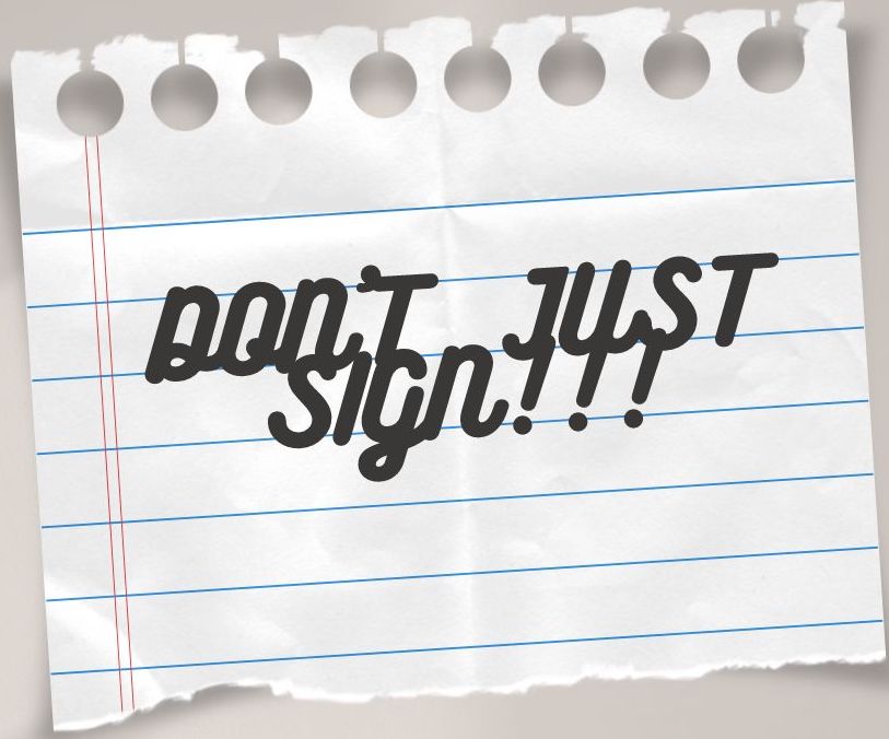 Don't sign that renewal